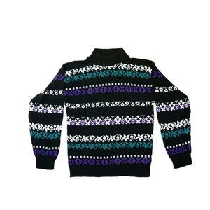Vintage American Pride Women’s Medium Black Mock Neck Sweater
